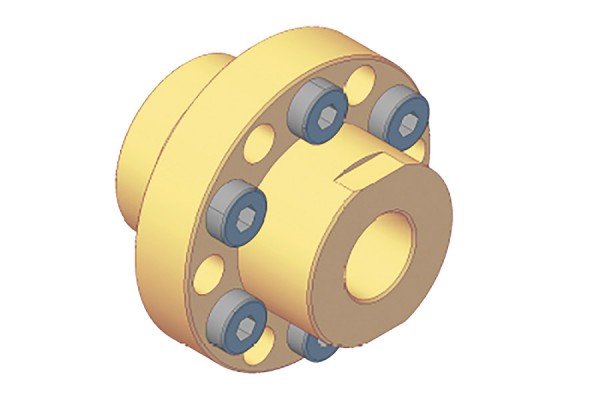 Trapezoidal Screw Drives - Adjustable red brass-Flange Nut - QFME40x7R7